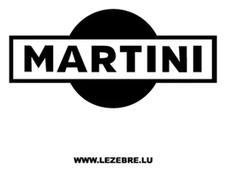 Martini logo, black version, on a transparent background
