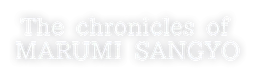 Marumi logo, white wordmark version, on a transparent background