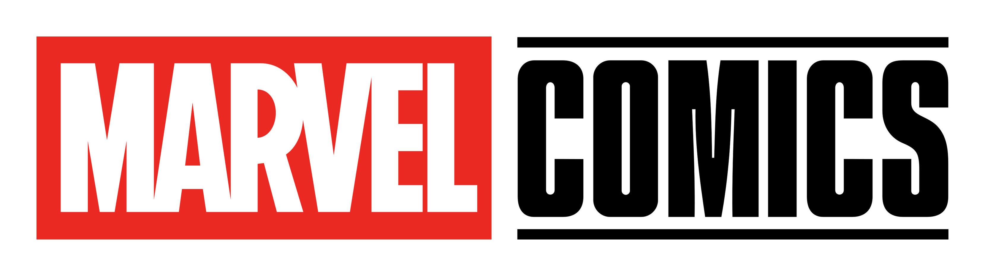 Marvel logo on a transparent background