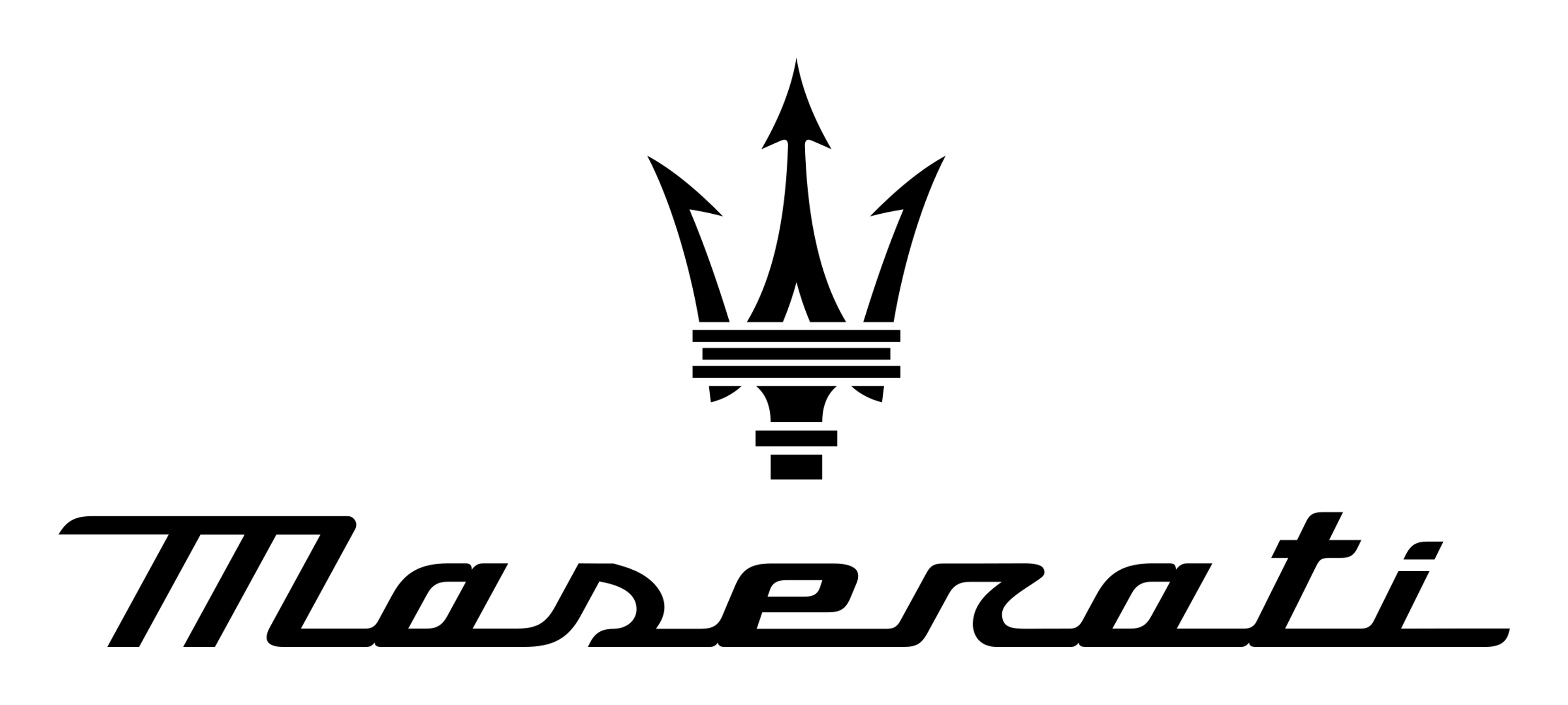 Logo da Maserati em fundo transparente