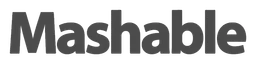 Mashable logo, black wordmark version, on a transparent background