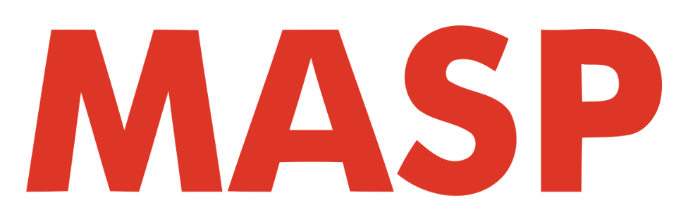 Masp logo on a transparent background
