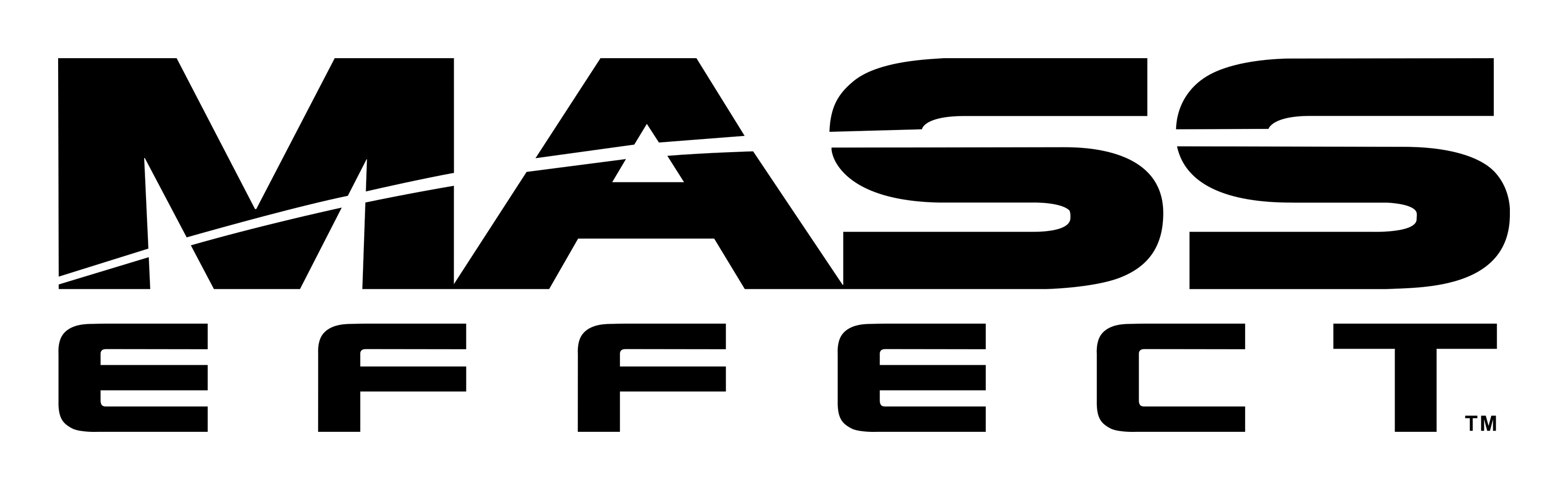 Mass Effect logo on a transparent background