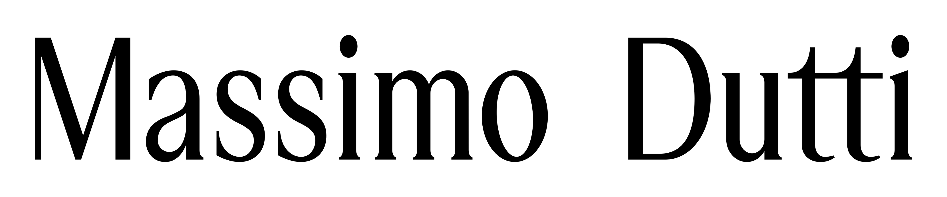 Massimo Dutti logo on a transparent background