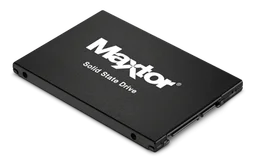 Logo Maxtor, version noir, sur fond transparent
