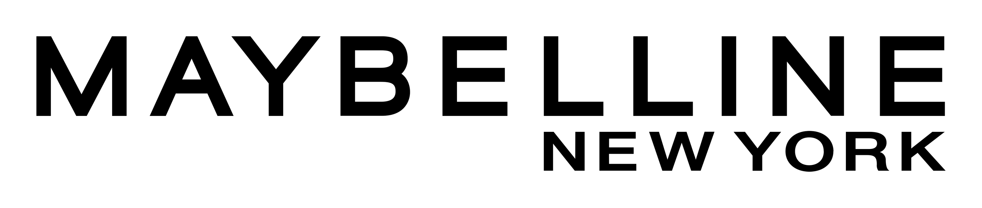 Maybelline logo on a transparent background
