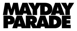 Mayday Parade logo, black wordmark version, on a transparent background