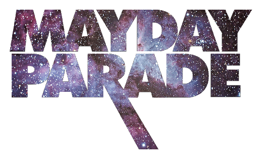 Mayday Parade logo on a transparent background