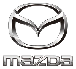 Mazda logo, monochrome icon version, on a transparent background