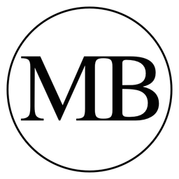 MB logo, black icon version, on a transparent background
