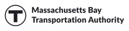Mbta logo, black wordmark version, on a transparent background
