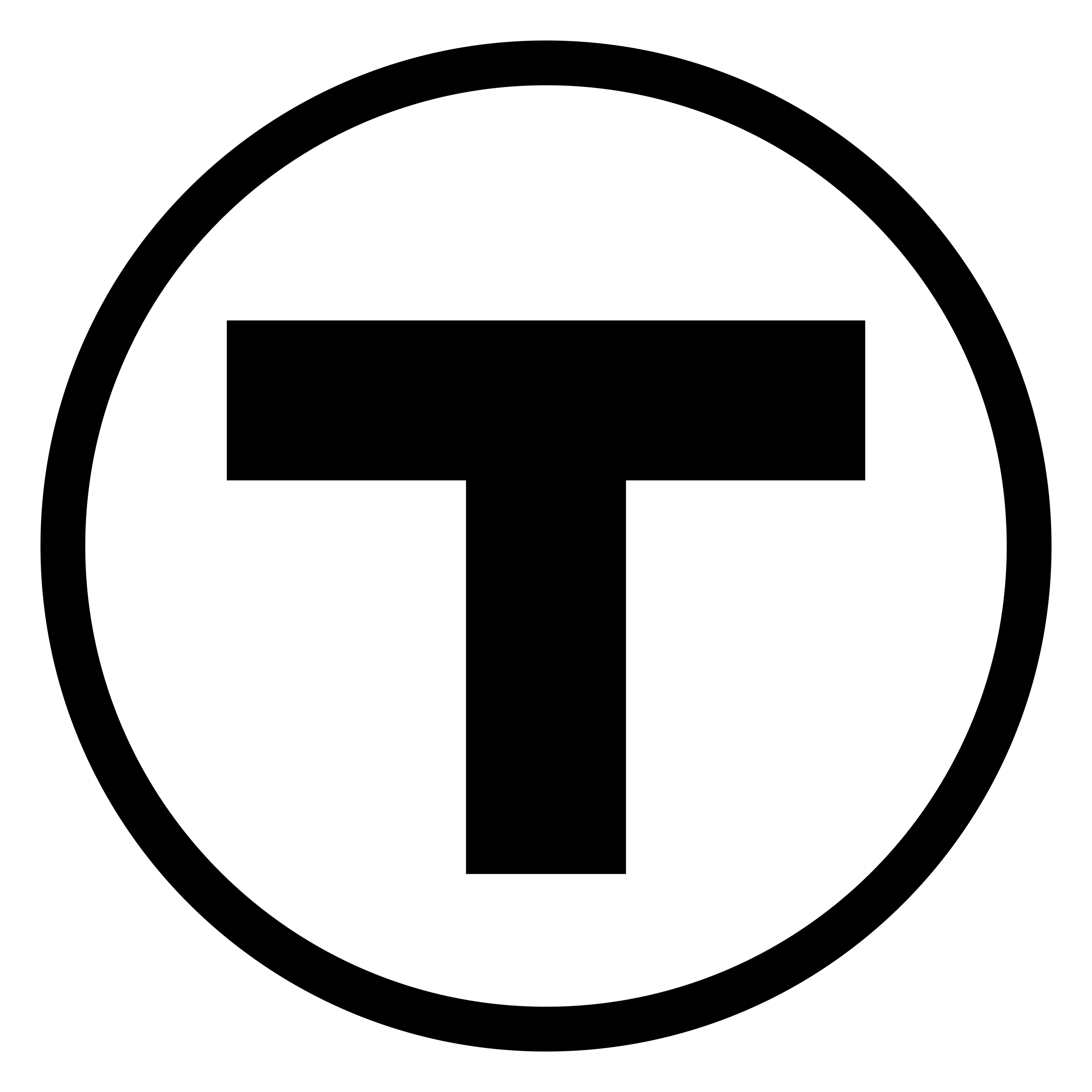 Mbta logo on a transparent background
