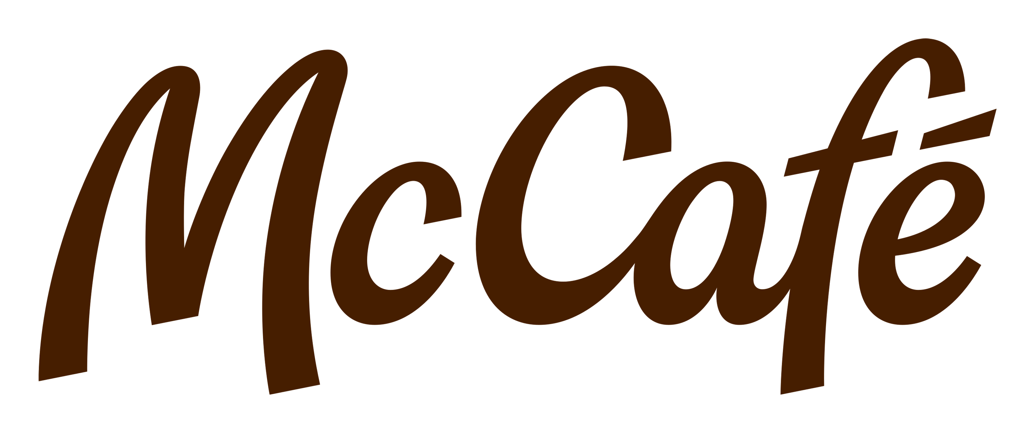 Mccafe logo on a transparent background