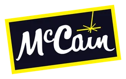 Mccain logo, horizontal version, on a transparent background