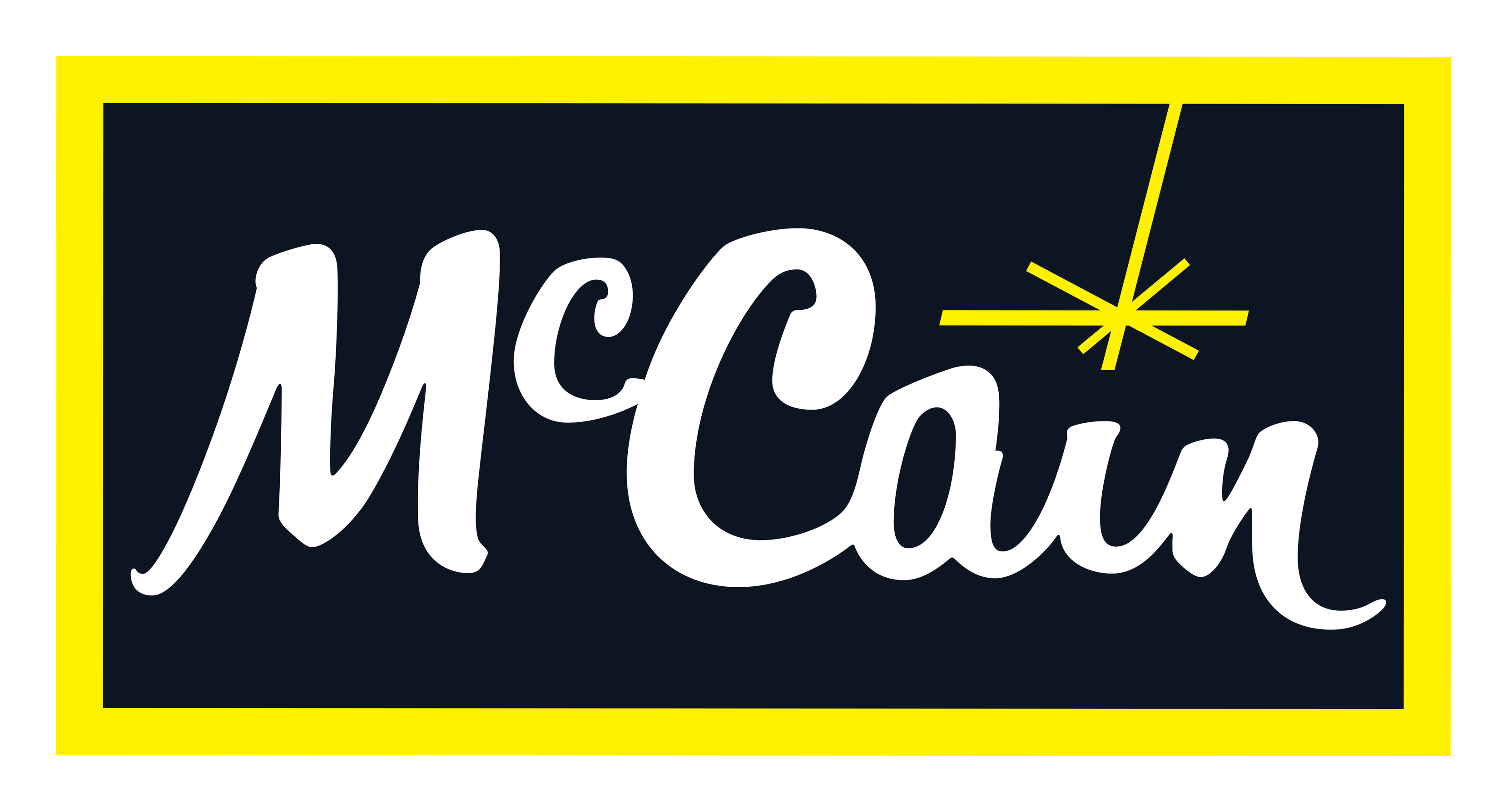 Mccain logo on a transparent background