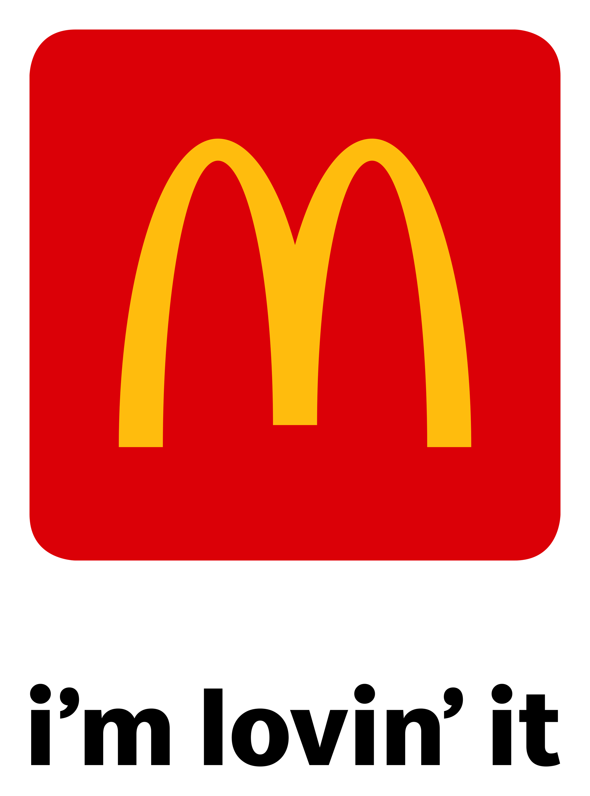 McDonald's logo on a transparent background