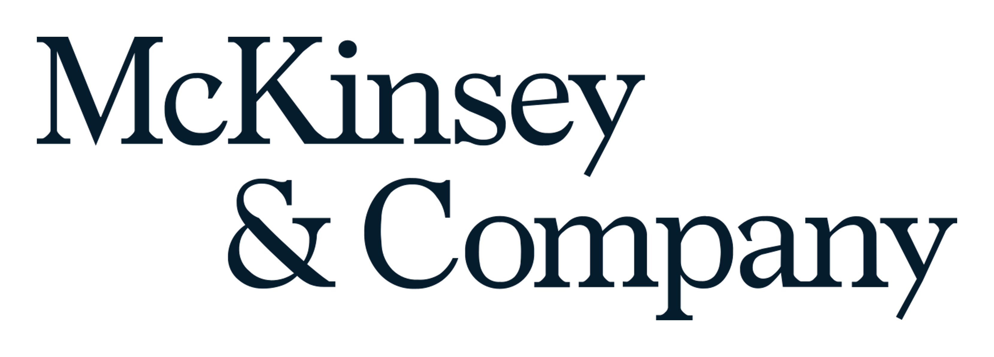 Mckinsey and Company logo on a transparent background