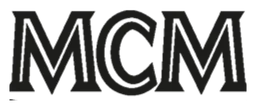 MCM logo, black wordmark version, on a transparent background