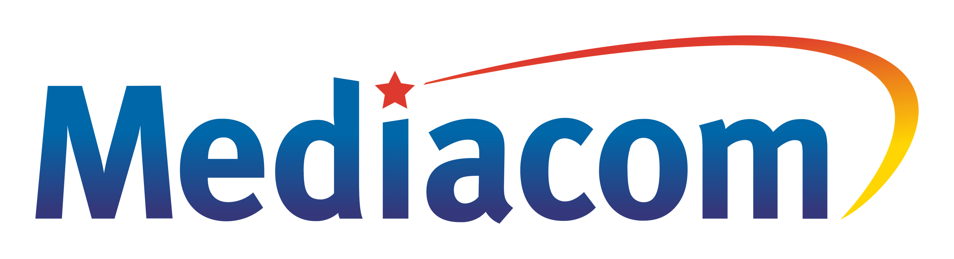 Mediacom logo on a transparent background