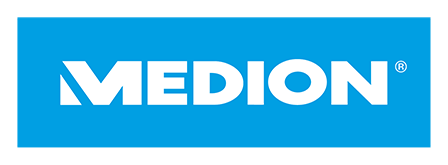 Medion logo on a transparent background