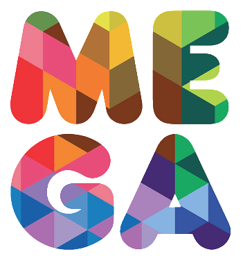 Mega logo, icon version, on a transparent background