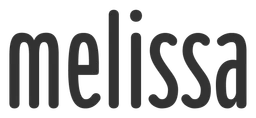 Melissa logo, black version, on a transparent background