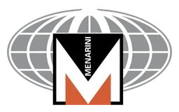 Menarini logo, monochrome version, on a transparent background