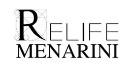 Menarini logo, white version, on a transparent background