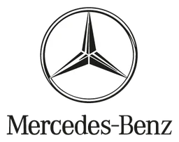 Mercedes Logo, Variante monochrom, auf transparentem Hintergrund