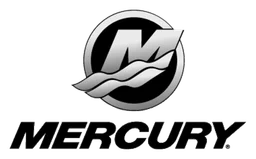 Mercury Marine logo, monochrome version, on a transparent background
