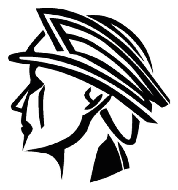 Logo da Mercury, versão ícone preto, em fundo transparente