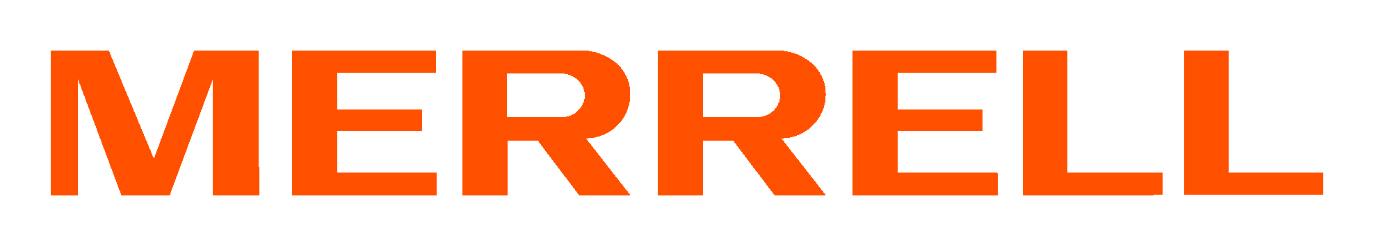 Merrell logo on a transparent background