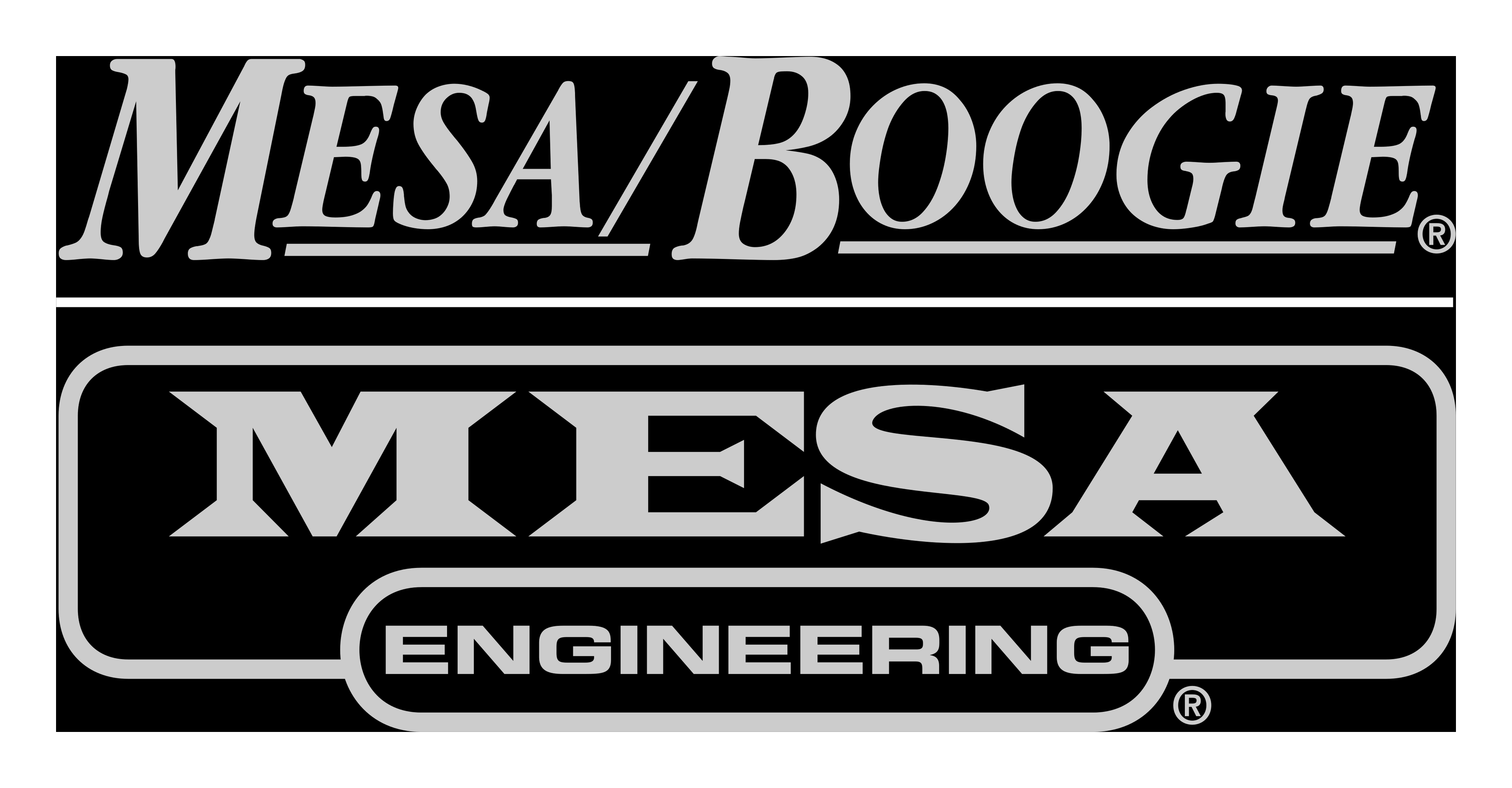 Logo Mesa Boogie sur fond transparent