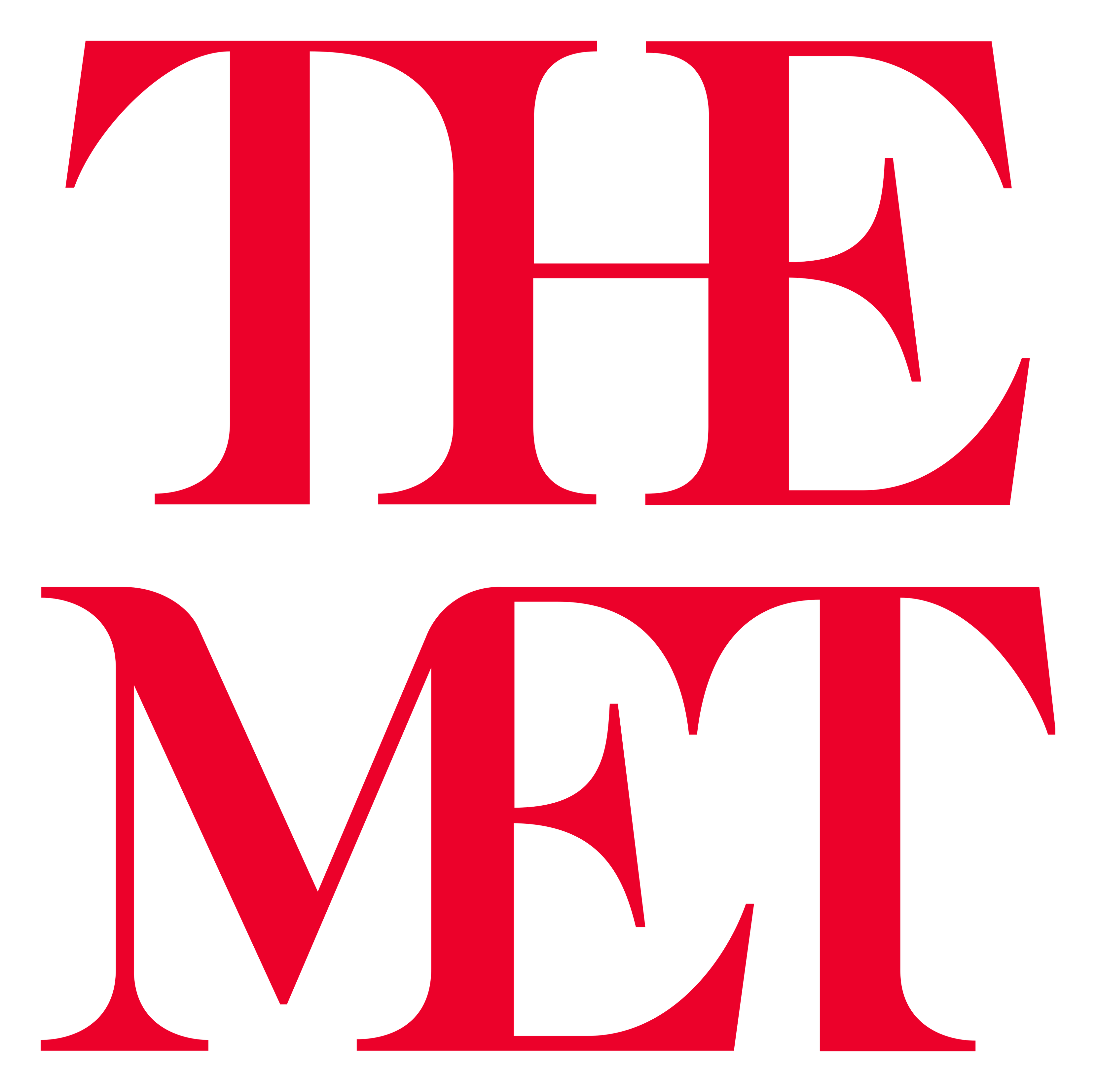 Met logo on a transparent background
