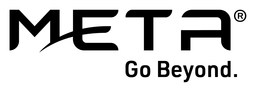 Meta logo, black wordmark version, on a transparent background
