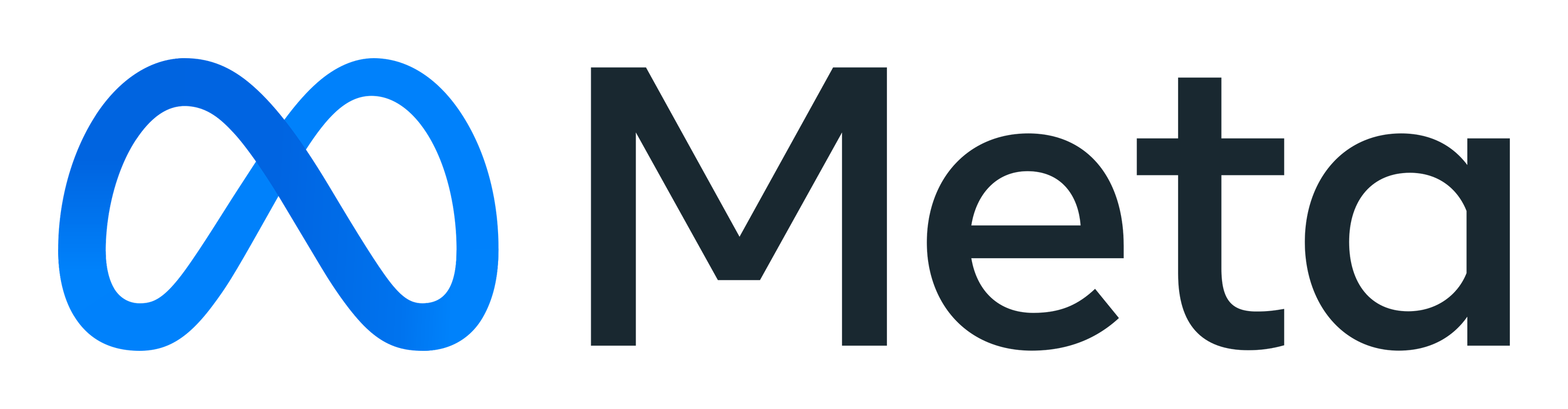 Meta logo on a transparent background