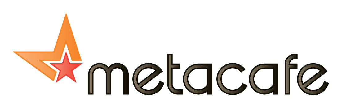 Metacafe logo on a transparent background