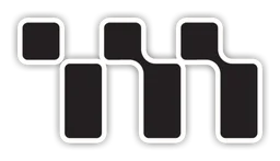 Metadium logo, monochrome version, on a transparent background