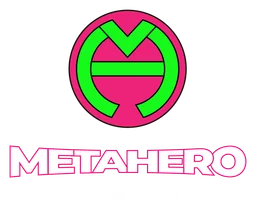 Metahero logo, horizontal version, on a transparent background