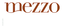 Mezzo TV logo, horizontal version, on a transparent background