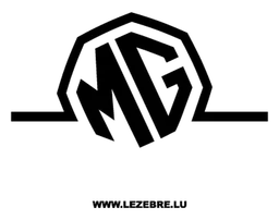 MG logo, black version, on a transparent background