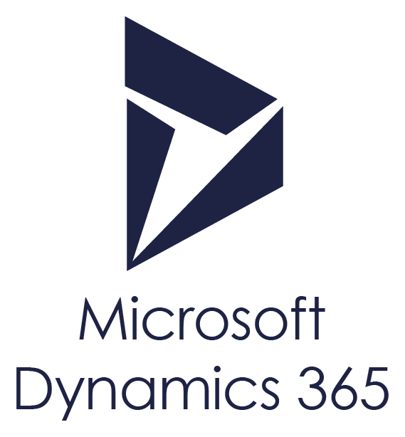 Microsoft Dynamics logo, black icon version, on a transparent background