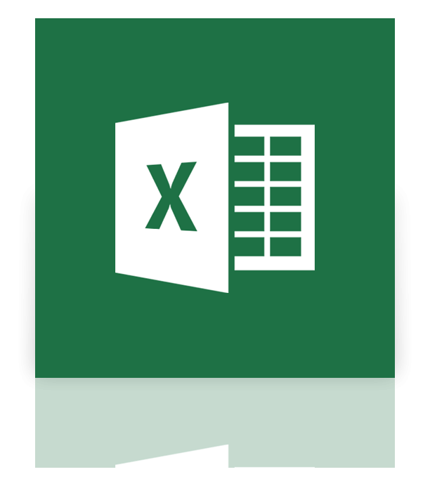Microsoft Excel 2013 logo, icon version, on a transparent background