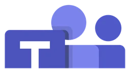 Microsoft Teams logo, horizontal version, on a transparent background
