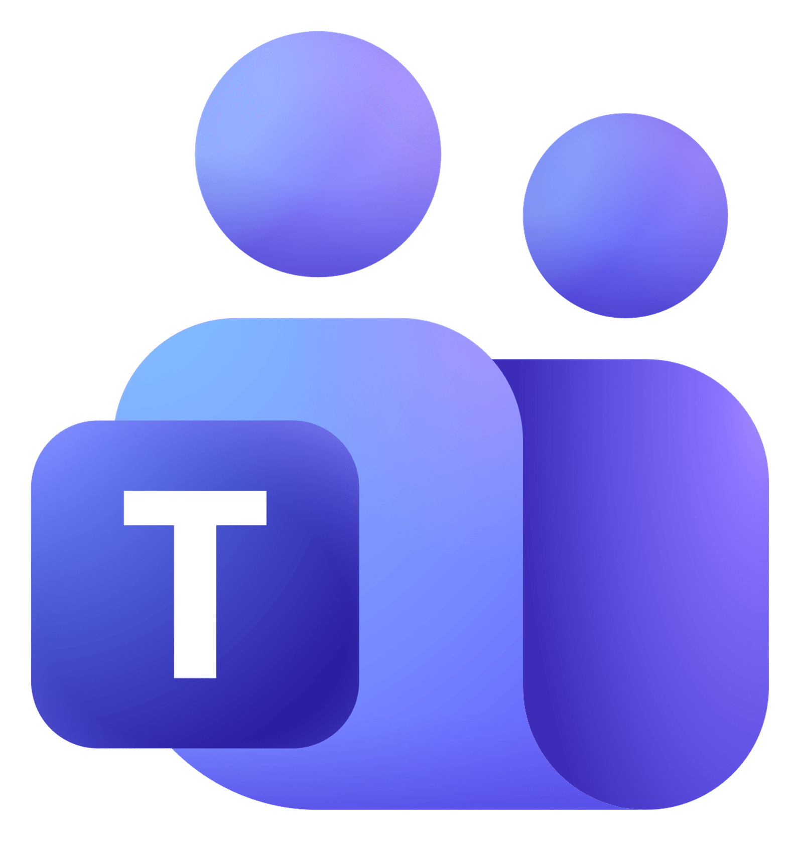 Microsoft Teams logo on a transparent background