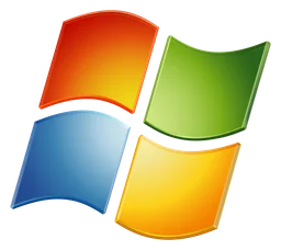 Microsoft Windows logo, icon version, on a transparent background