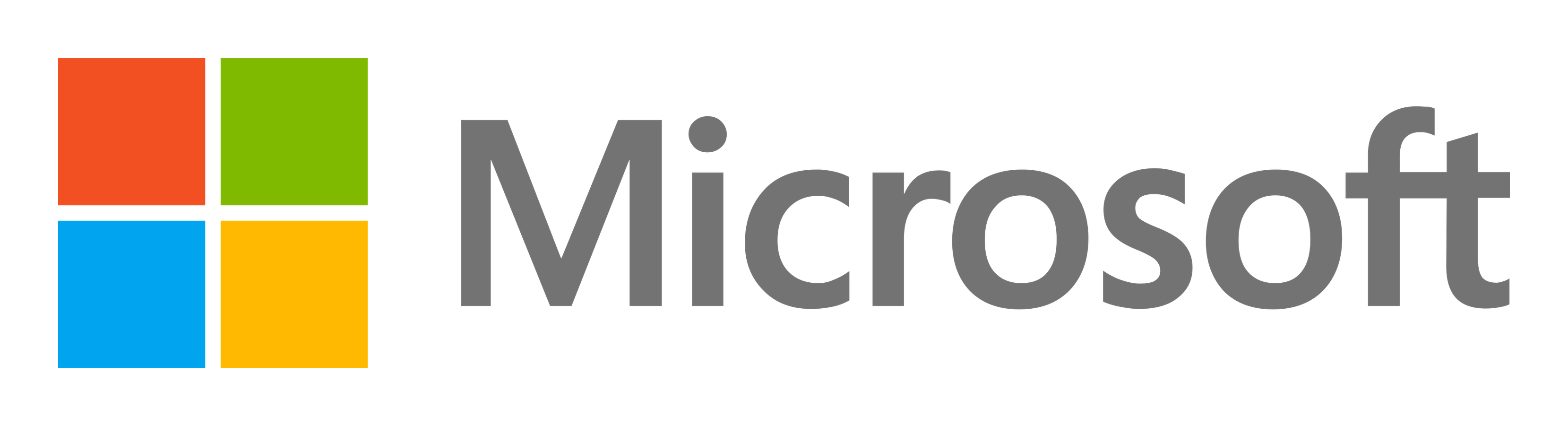 Microsoft logo on a transparent background