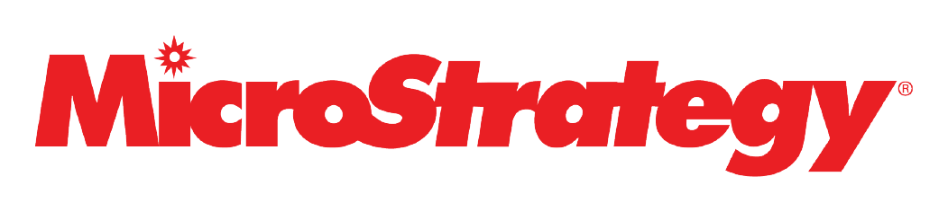 Microstrategy logo on a transparent background