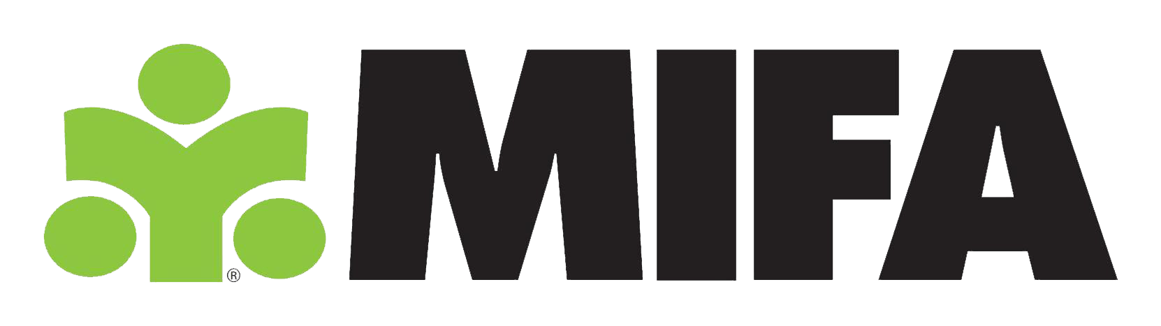 Mifa logo on a transparent background