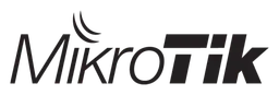 Mikrotik logo, black wordmark version, on a transparent background